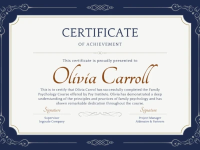Achievement Certificate